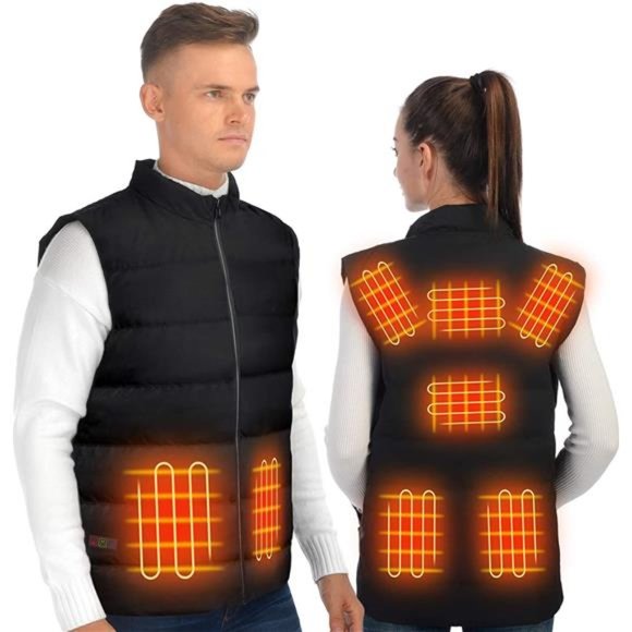 ISOPHO Heated Vest Lightweight Down Vest for 11 Hours, Electric Heated Jacket